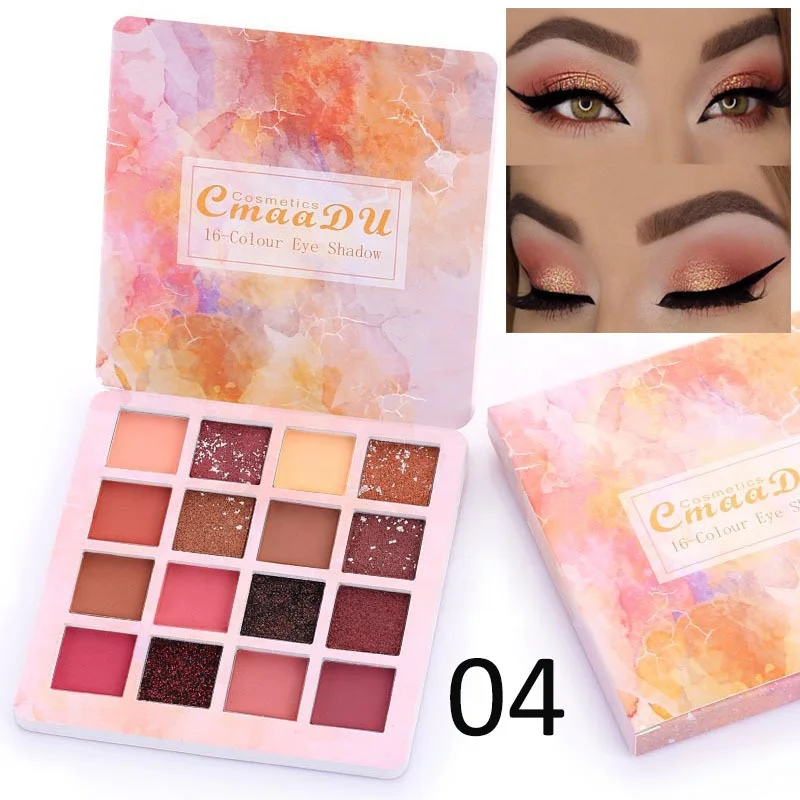 
Private Label Beauty Halal Cosmetic China Manufacturer Unique Chameleon Eyeshadow Palette Makeup Products 