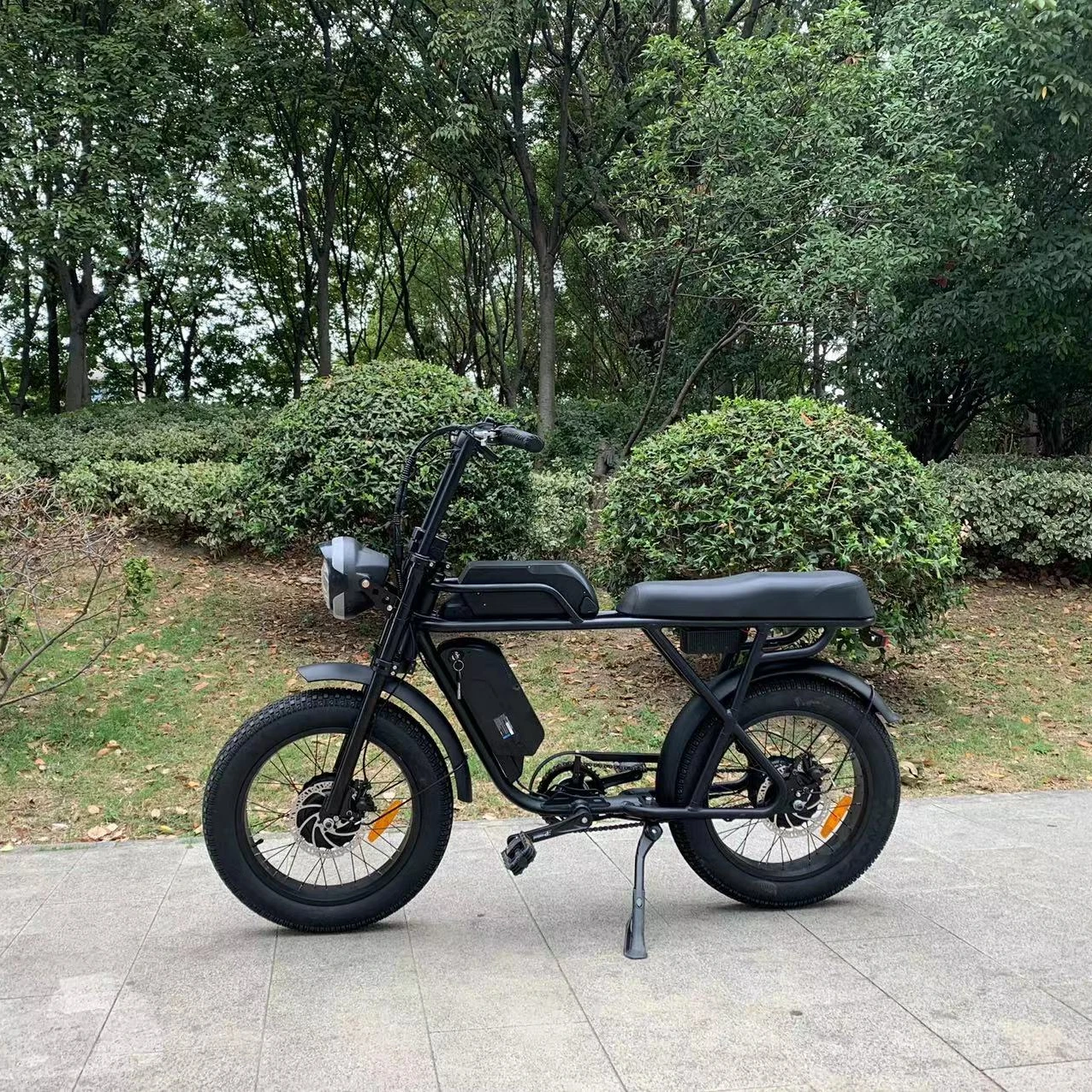 2022 Ristar cycle dual motor and dual battery Fat Tire Electric Bicycle Long Seat Super Ebike 73 saddle Two Seat long fat bike