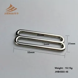 7mm Underwear accessories strap adjuster hook metal slide bra buckles