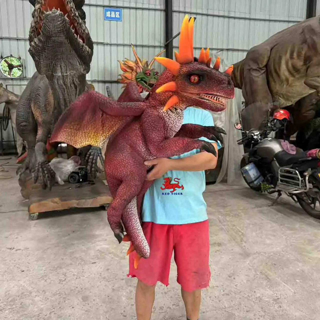 Small Animatronic Dinosaurs Hand Puppet Dragon Baby Dragon