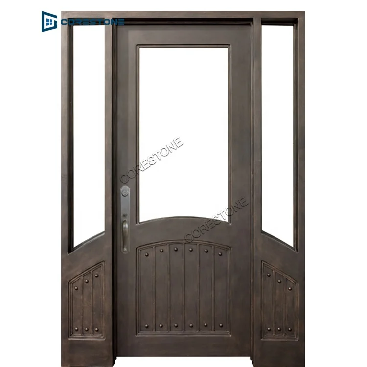 10 Years Warranty Wrought Iron Gate Door Bronze Wrought Iron Door