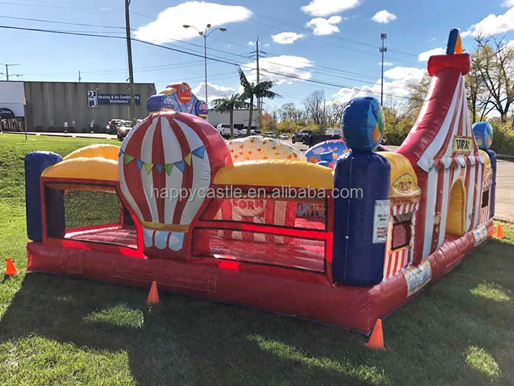 Commercial grade carnival theme inflatable indoor outdoor playground inflatable fun city for kids