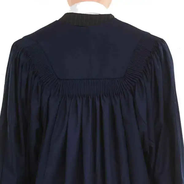 Wholesale Unisex Matte UK Bachelor Graduation Gown Fluted Academic Master Graduation Clothing for Adults University Black robe