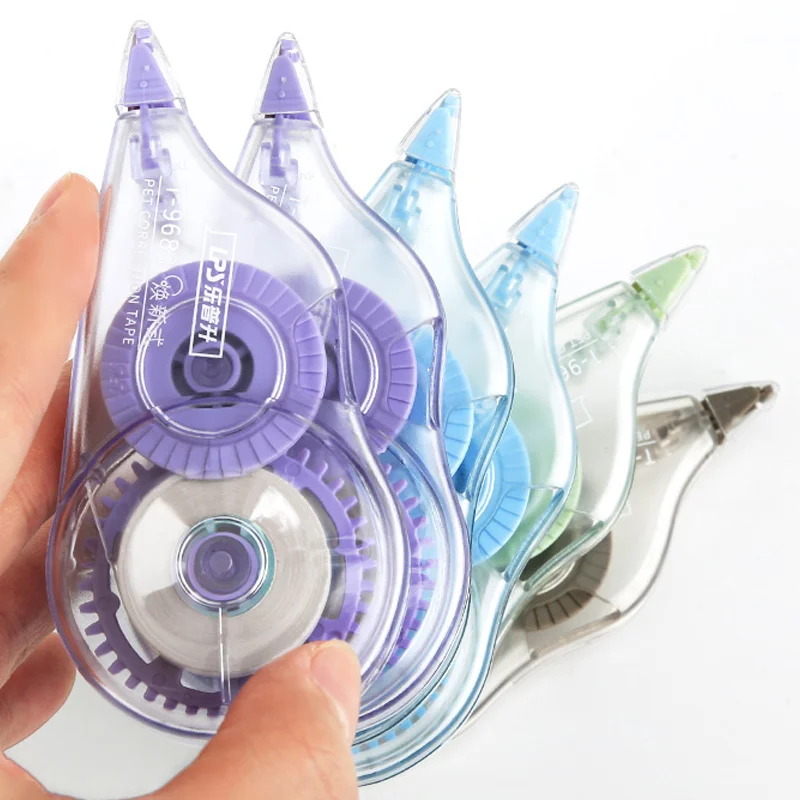 Factory Manufacturing Best Correct Tape set 6pcs in one blister card Color Correction Tape School