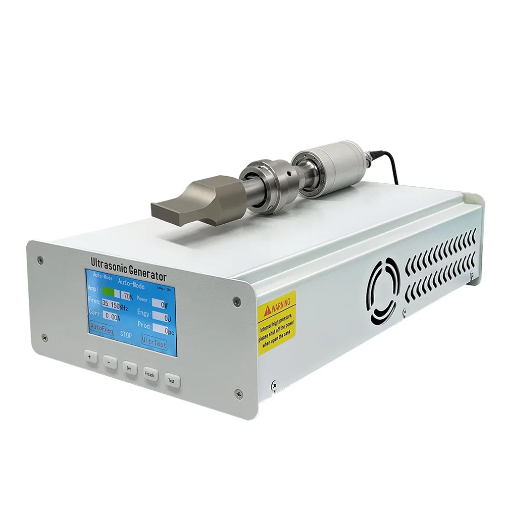 cosmetics toothpaste tube tail seal Plastic ultrasonic welding system machine 20 KHZ generator horn non-woven