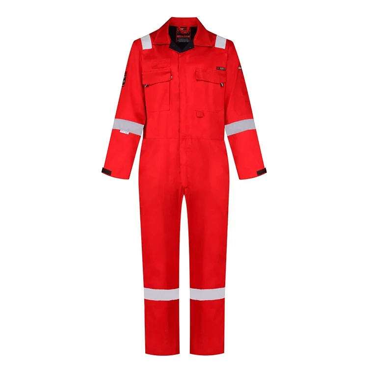 Hot Sale Men Reflective Fireproof Plus Safety Boiler Suit Coverall Fire Resistant