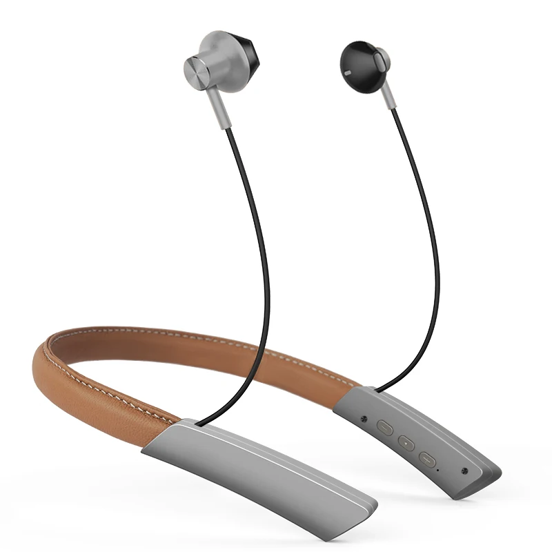 
Deep Bass Neckband Headset 40H Playtime Sweatproof Wireless Earbuds for Work at Home 