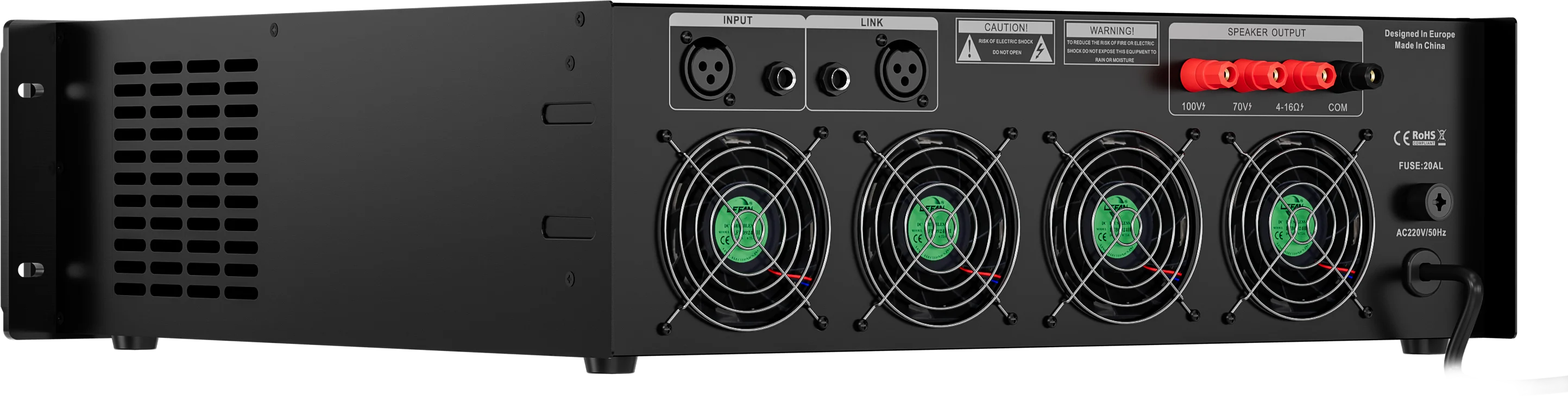 RH-AUDIO Hot Sale Power Audio Amplifier with 70V/100V Transformer for BGM