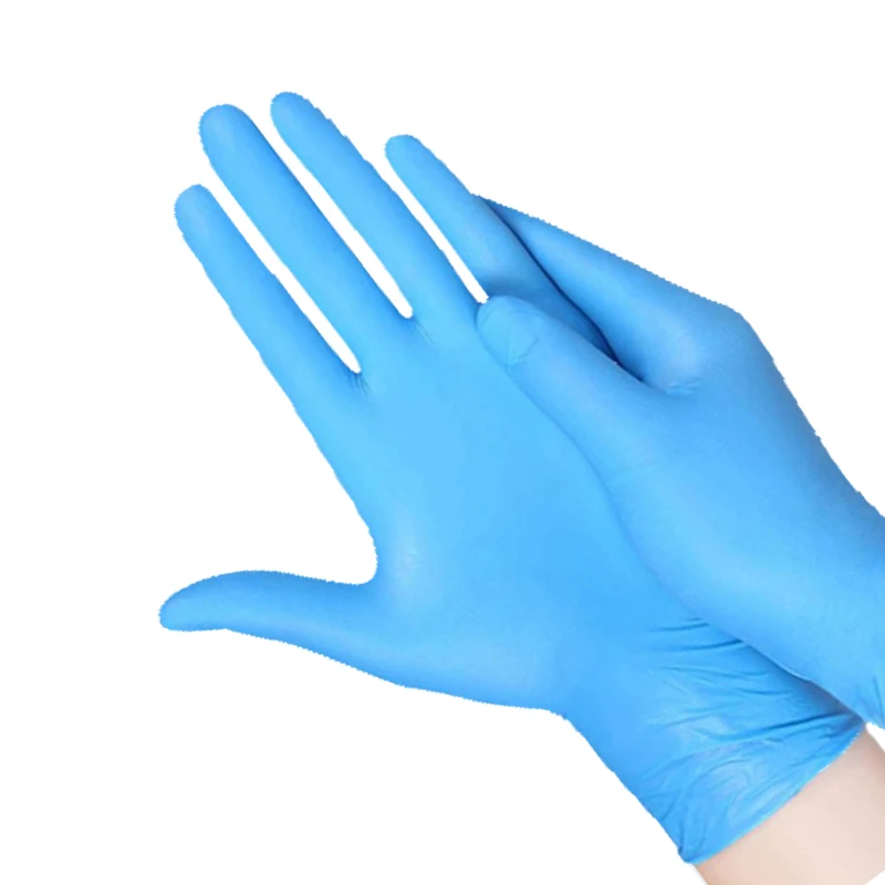 CE OEM Factory Price Examination Grip Blu Box Gloves Nitrile Glove For Medical And Healthcare Products