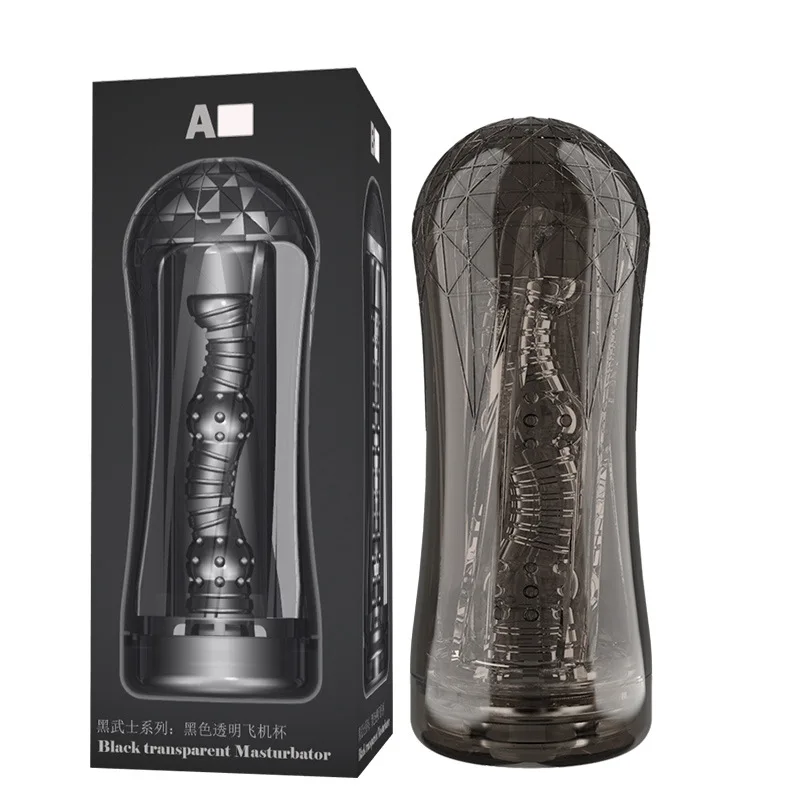 Factory Price Customized Transparent Red Black Vagina Aircraft Masturbation Cup Men Sex Toys For Male