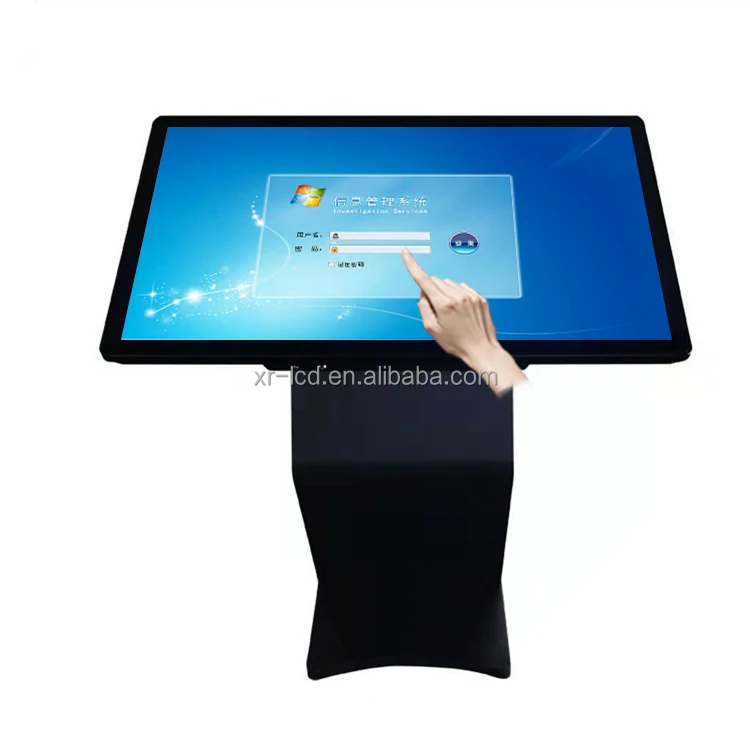 43 inch indoor hd touch screen horizontal all in one capacitive touch screen information inquiry machine