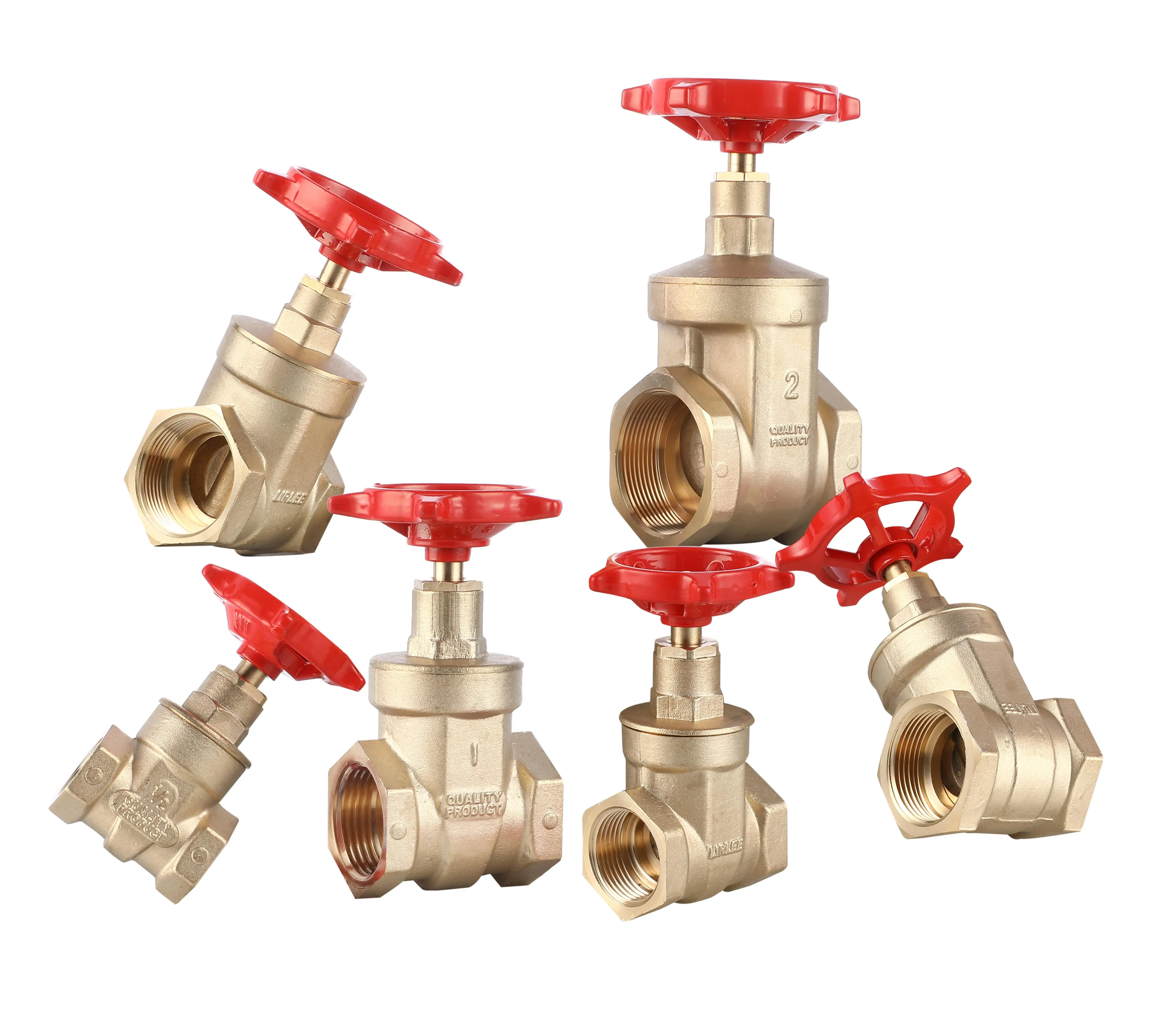 LIRLEE High Quality Brass Gate Valve 1/2 Inch 3/4 Inch 1 Inch  Copper Brass Water Gate Valve