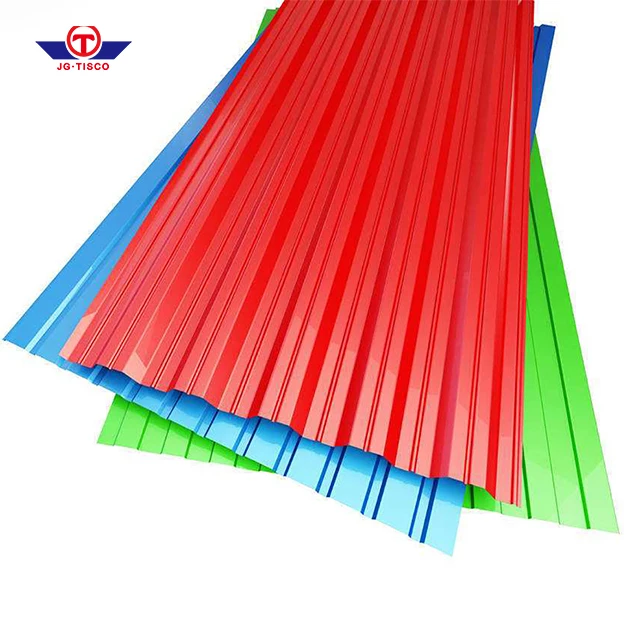 RAL Color Steel Sheets Roofs Price/0.55mm Corrugated Steel PPGI Roofing Sheet Color Coating Plate