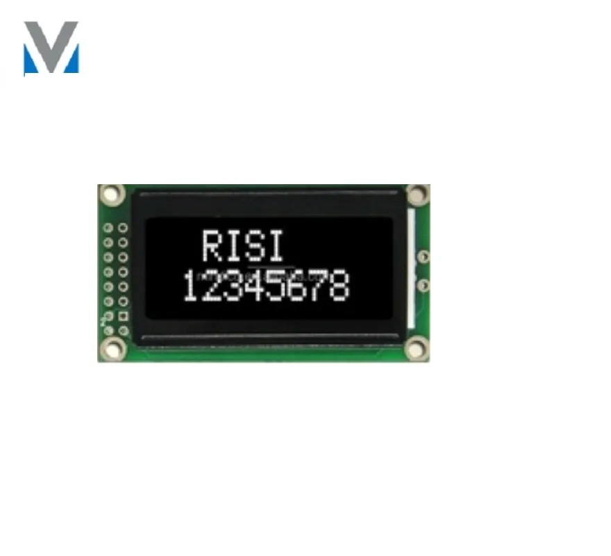 8x2 stn character format Black negative stn lcd module