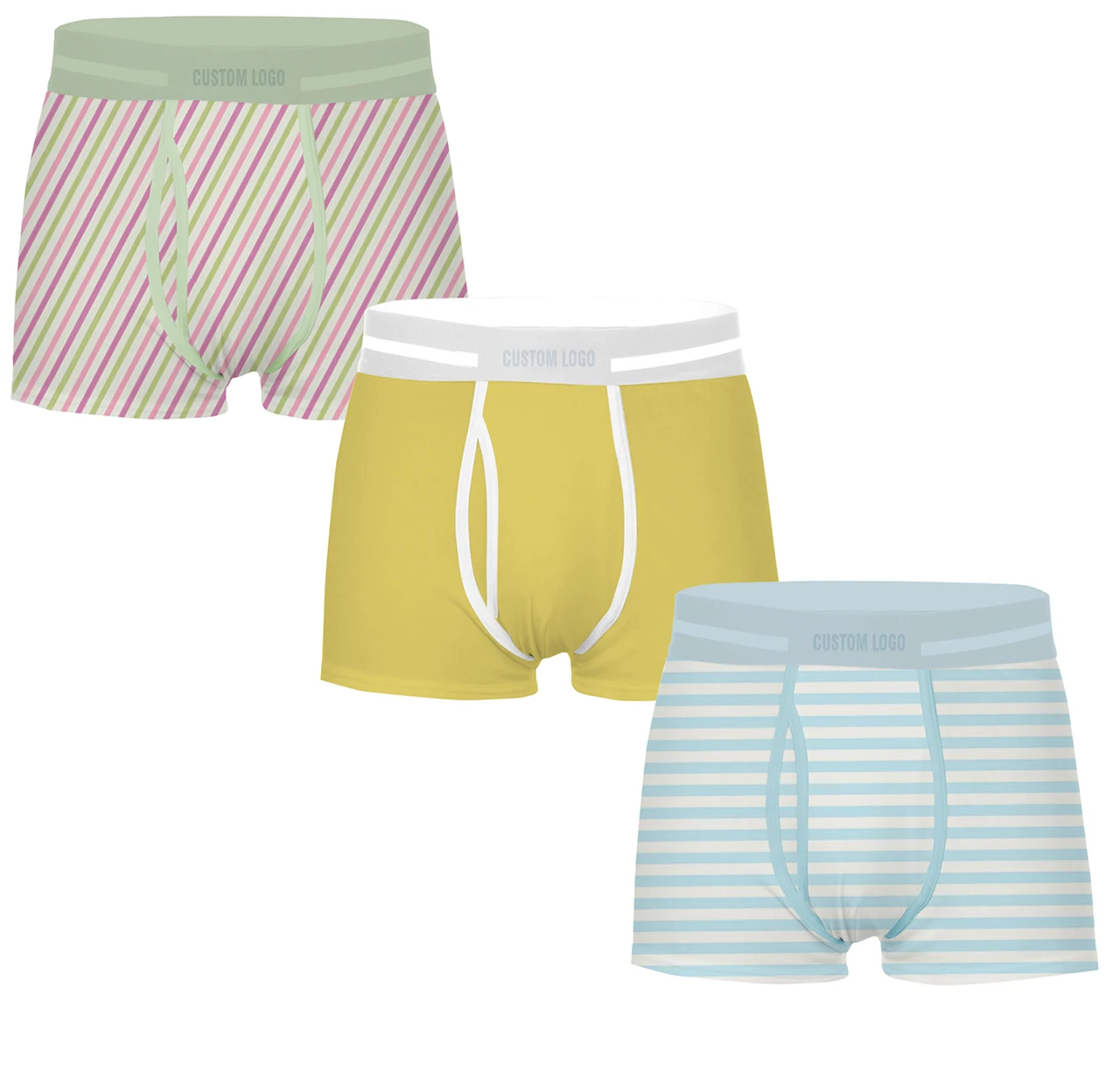 New fashion custom logo men cotton underwear in customized design