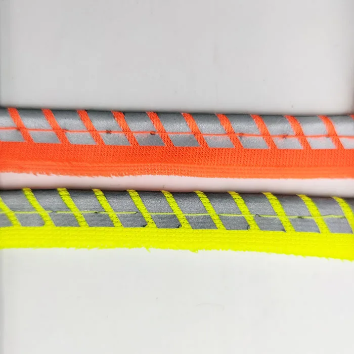 High Conspicuous Glowing Reflective piping rope/multicolored reflective woven cord sew on