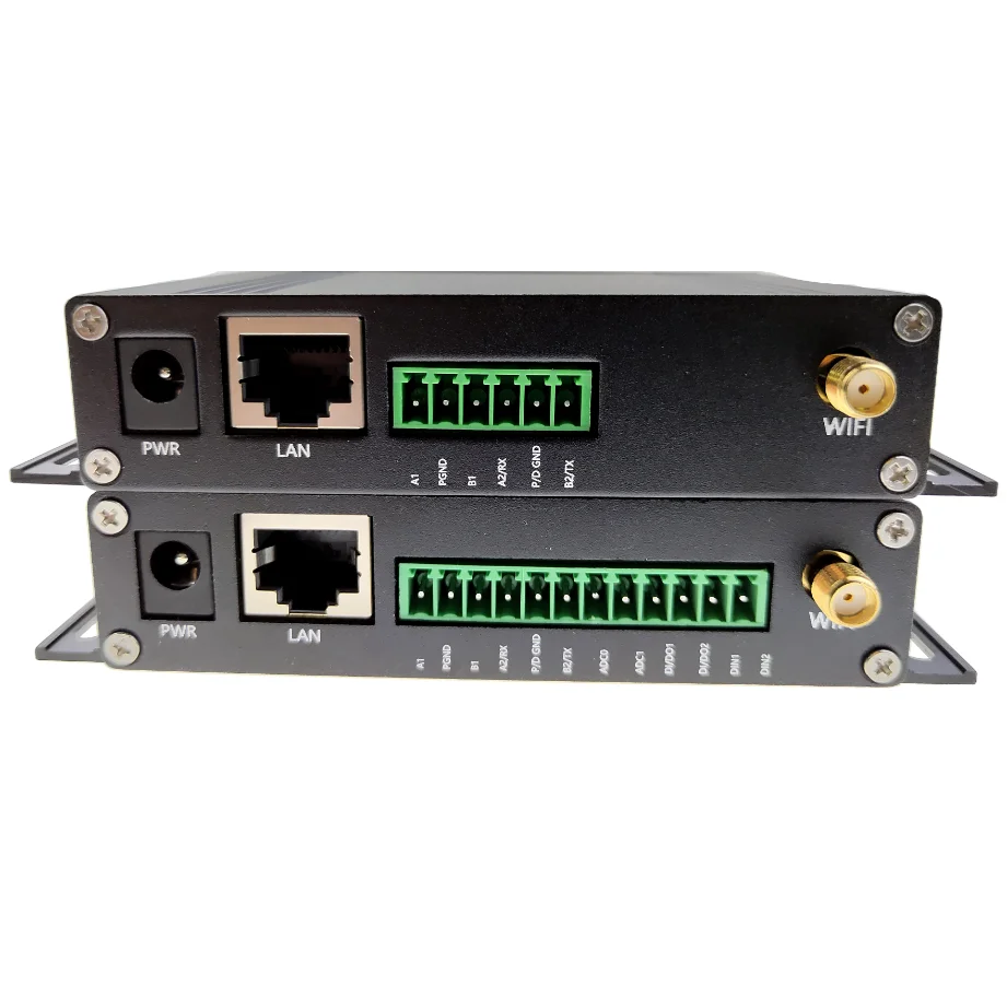 HDRM100 L1 Industrial Modbus  RS232 RS485   WiFi Ethernet data collector Data remote controller  4G router DTU support MQTT