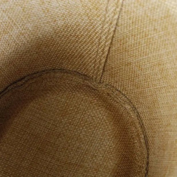 AI-MICH Promotion Factory straw cowboy hats directly sale cheap price mens Custom summer cowboy straw hat with leather strap