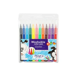 Non-Toxic Premium Paint Pens Mix Colors Watercolor Brush Pen Set 12 Colors for Kids Adults