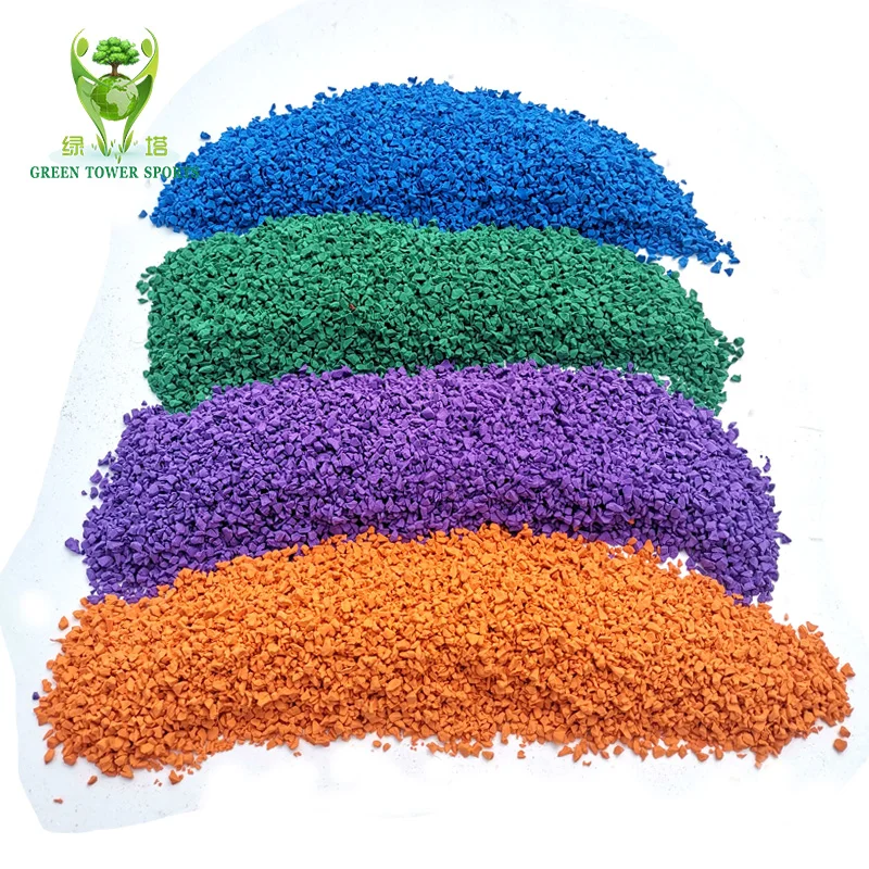 Free Sample Environmentally Friendly EPDM Colored Rubber Particles EPDM rubber granules