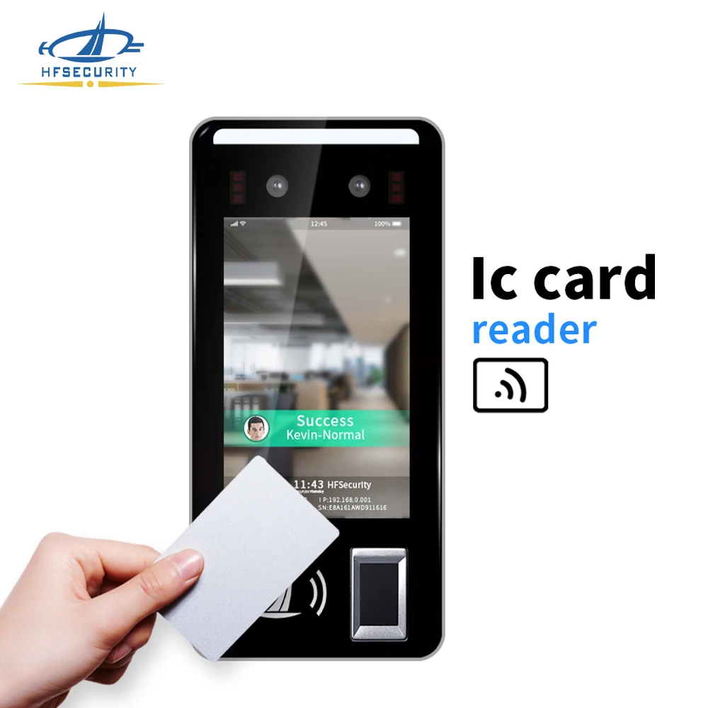 Android 4G Fingerprint Time Recording NFC Card Face Recognition Machine for School with SMS FR05 HFSecurity