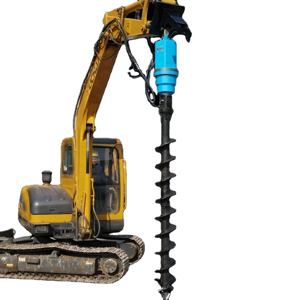 YA3000 Top-level Wear-resistant High quality hydraulic motor Spiral type Drilling auger filling machine for excavator attachment