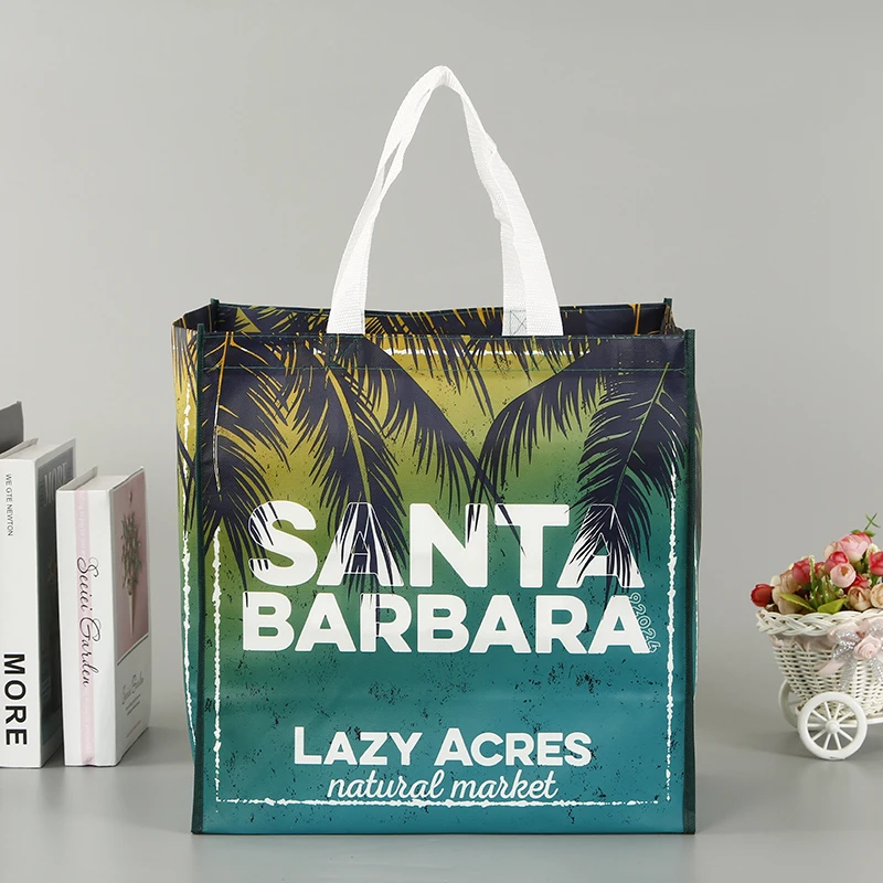 Индивидуальная рекламная Фирменная Нетканая сумка, хорошая ткань pp Нетканая ткань, продуктовая сумка для покупок