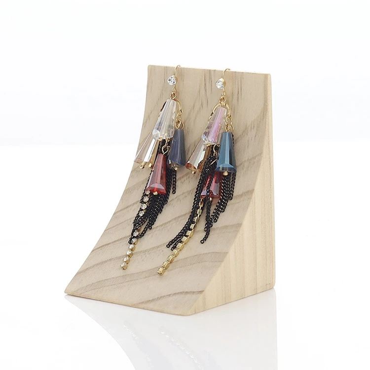 Factory direct sale wooden jewelry tray personalized jewel showcase custom blue jewelry display tray ring tray