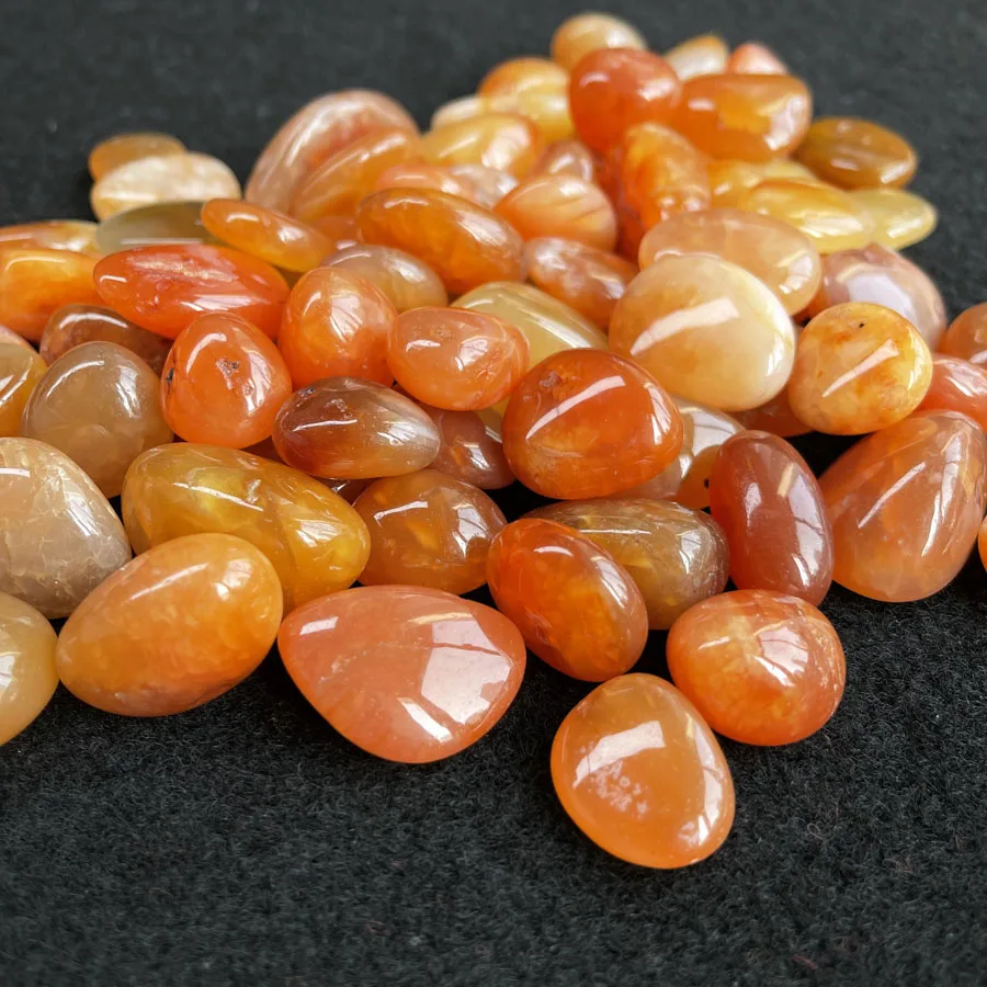 Wholesale Natural Red Carnelian Tumbled Stones for Healing Stones Home Decoration