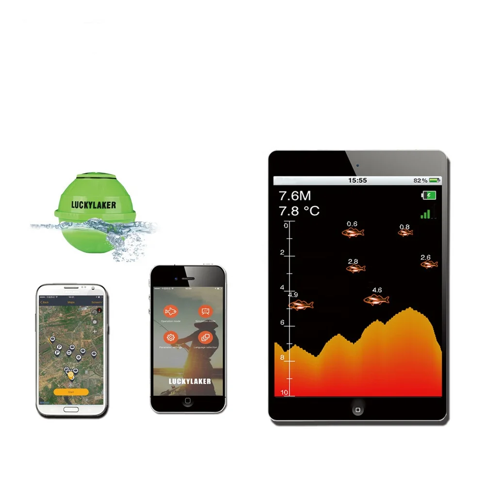 LUCKY Fish Finder IOS Android WIFi беспроводной FF916