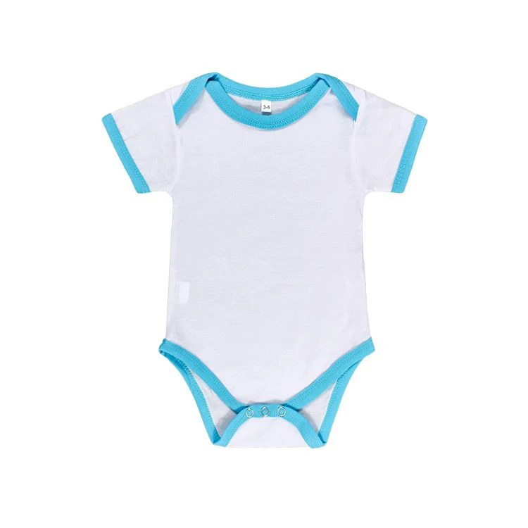 Custom Sublimation Polyester Cotton Feel Baby Onesie Clothes