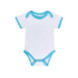 Custom Sublimation Polyester Cotton Feel Baby Onesie Clothes
