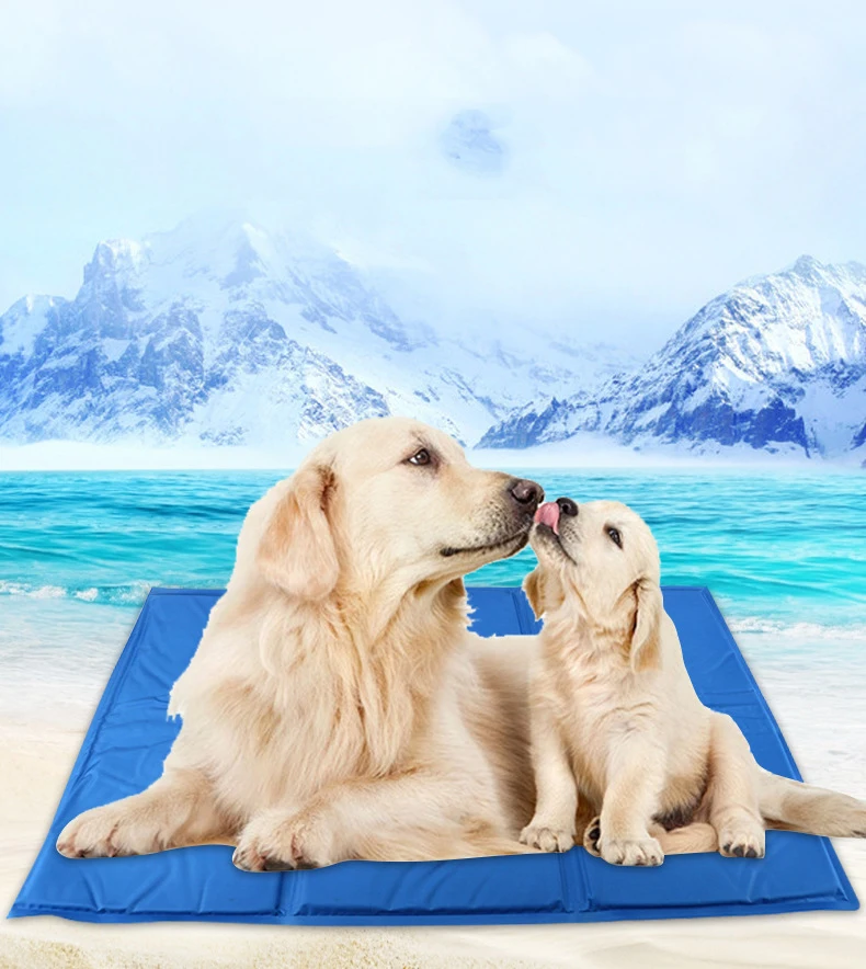 Different size factory waterproof large dog Cooling Mat Pet Ice Pad Summer Dog Bed For Dogs