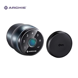 ARCHIE Fingerprint Password Key Cylindrical Serrure Intelligente Electronic Smart Door Lock