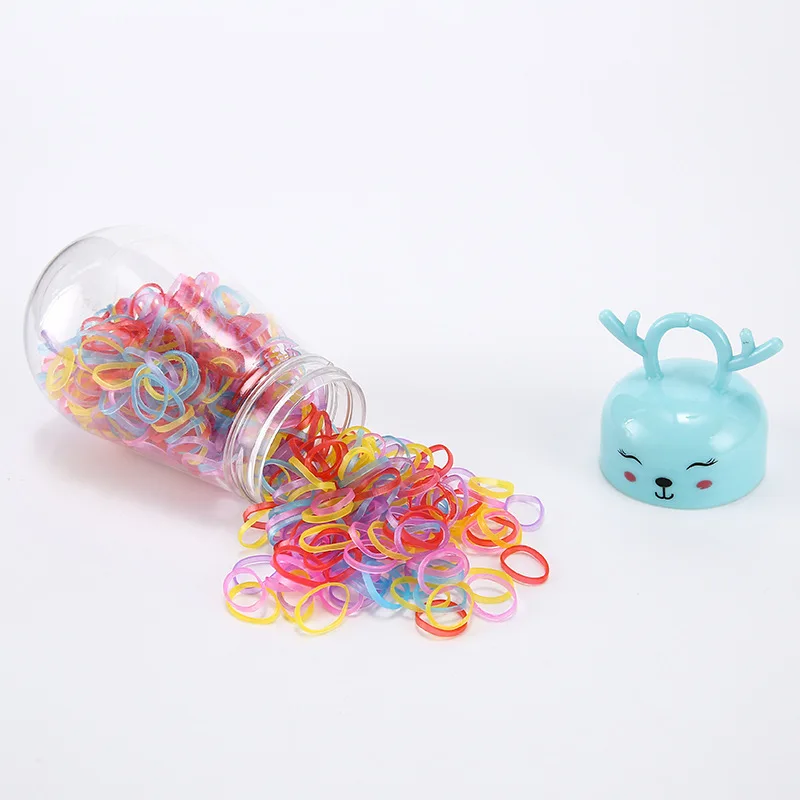 IFOND Baby Disposable Rubber Band Elastic Hair Band Mini Hair Ties For Toddler Infants Thin Small Hair Elastics