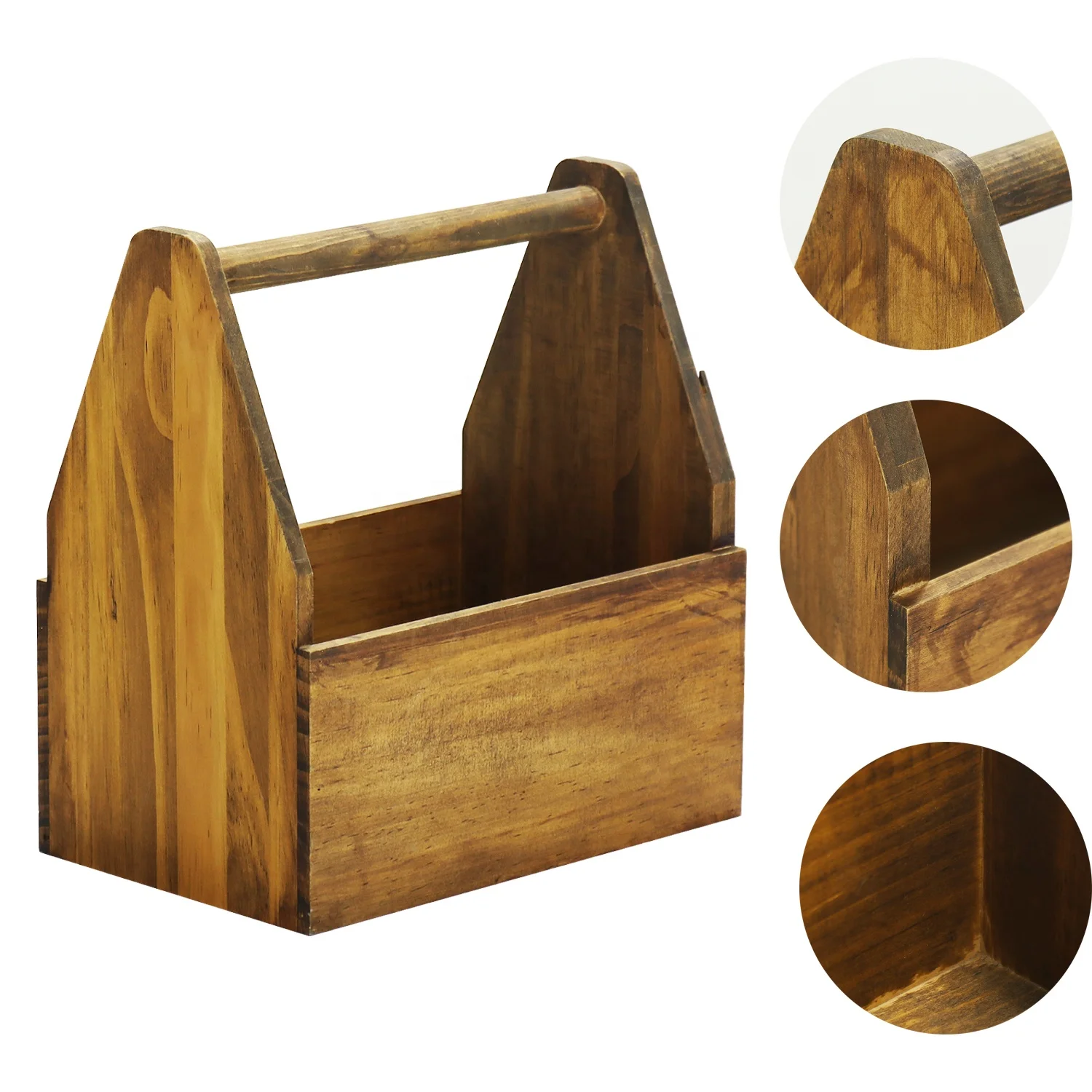 Wooden beer basket exquisite and retro restaurant bar household wooden wine rack