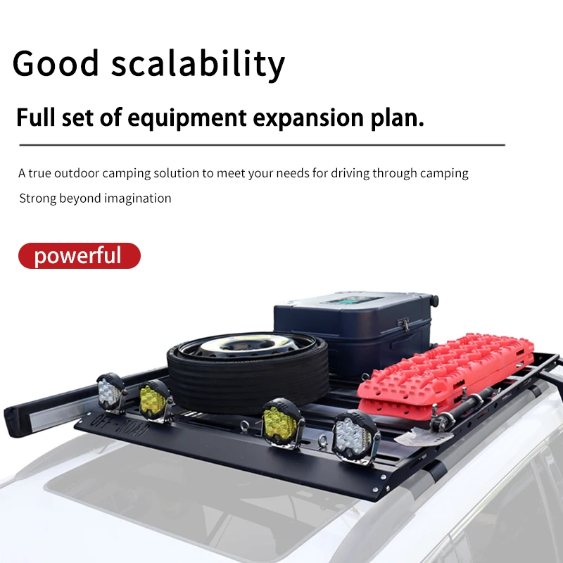 For Nissan Tuda /X-TERRA roof rack platform Stainless steel luggage frame travel rack specially modified and thickened