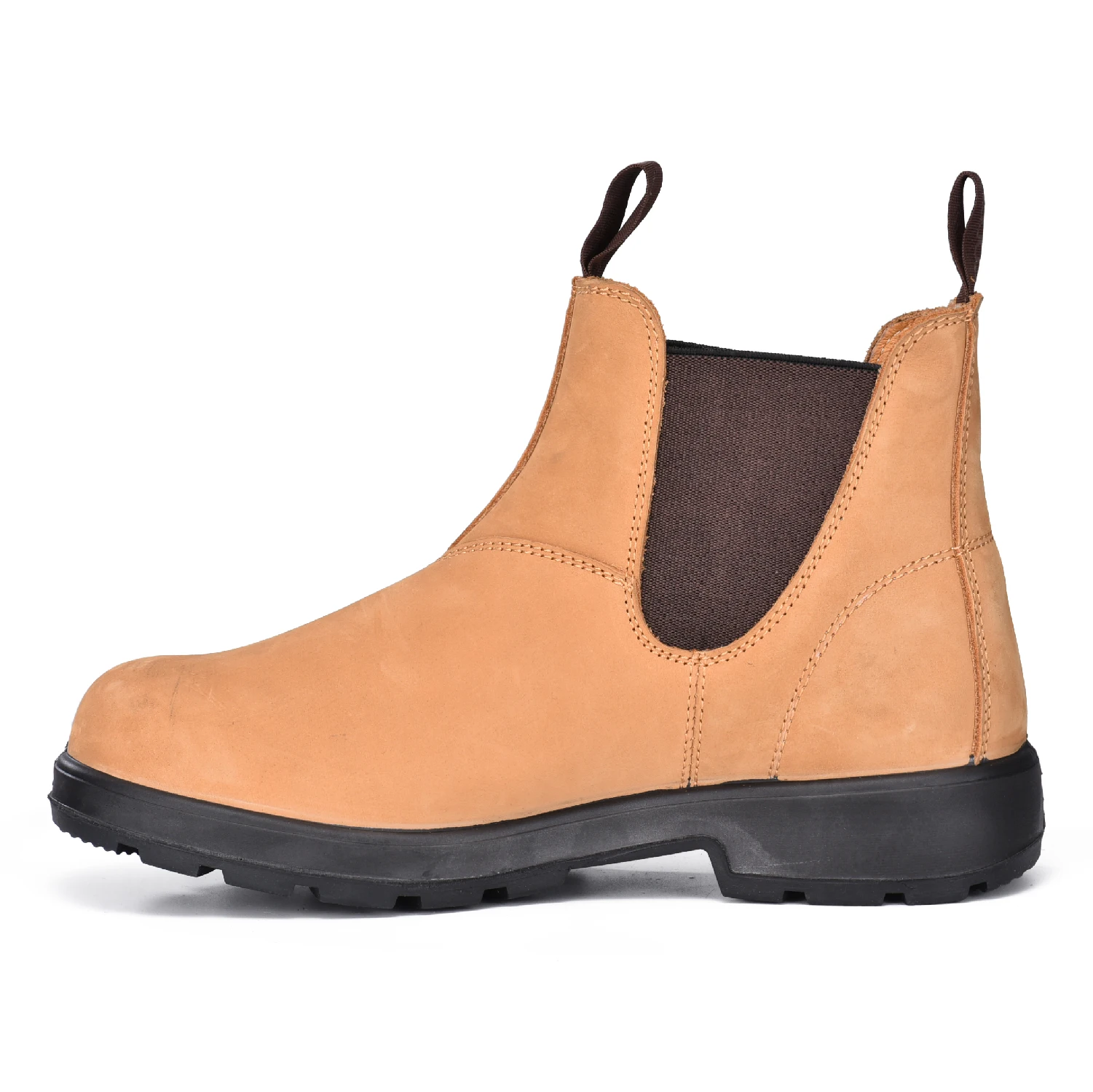 rubber outsole safety construction worker boots safety shoes with outlace