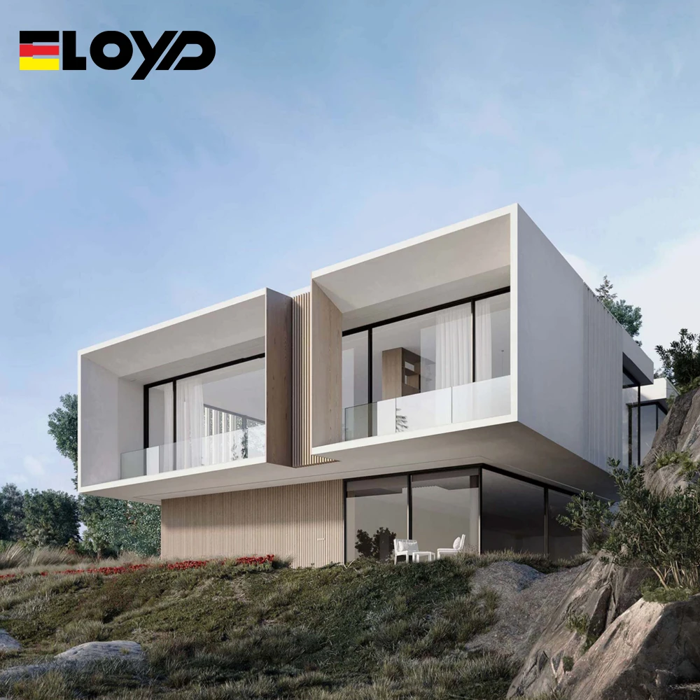 Eloyd Florida Miami-Dade Approved Hurricane Impact Thermal Break Double Large Glass Aluminum Sliding Doors