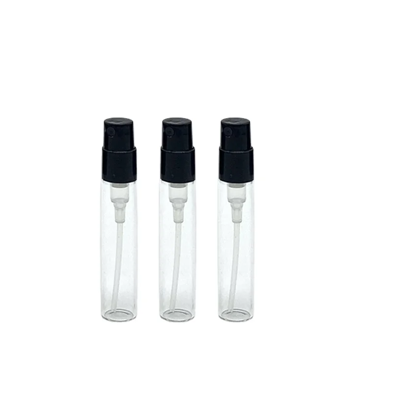 
Empty 2ML Mini Portable Travel Mini Samples Perfume Atomizer Roller Glass Spray Atomizer Vials Bottle 