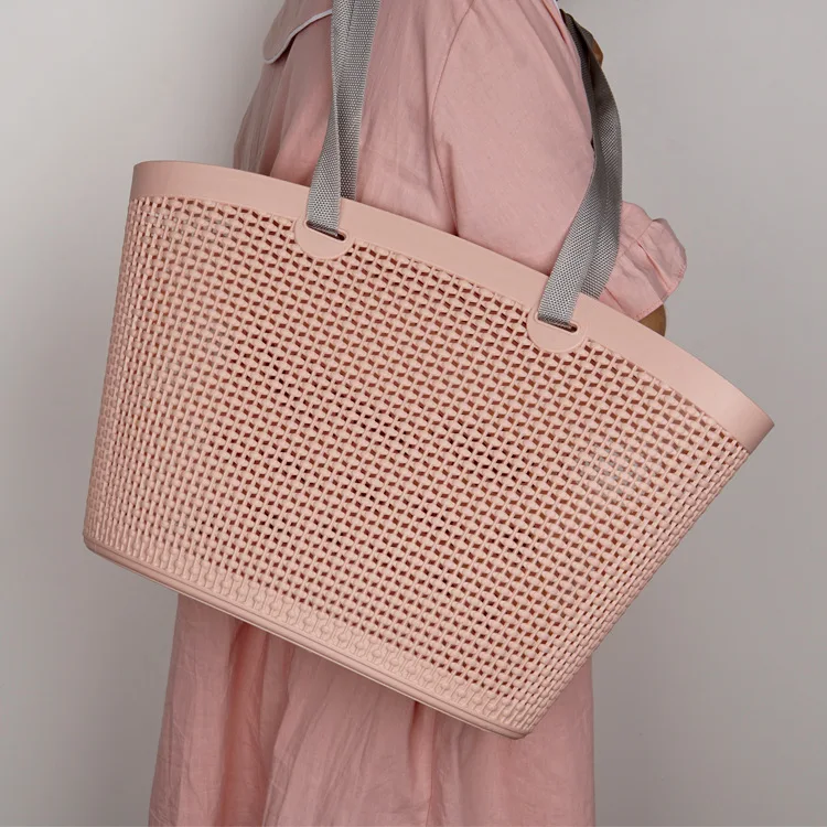 Factory Wholesale Net Red Blue Plastic Vegetable Basket Kitchen Vegetable And Fruit Storage Basket