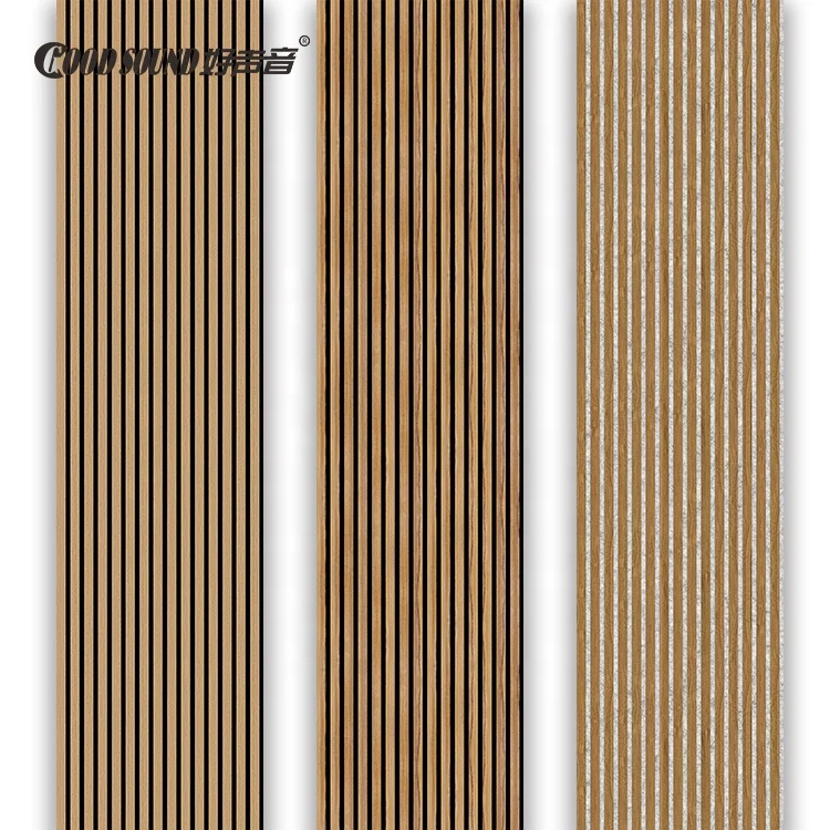 Goodsound Wood Slat Acoustic Panels Akupanel Classic Luxury Decorative Wood Wall Panel for Interior Decor