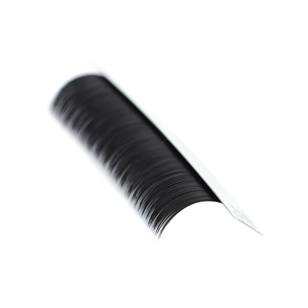 Matte Black 18mm Easy Fanning Lashes Blooming Russian Fan Mink Eyelashes Extension Professional