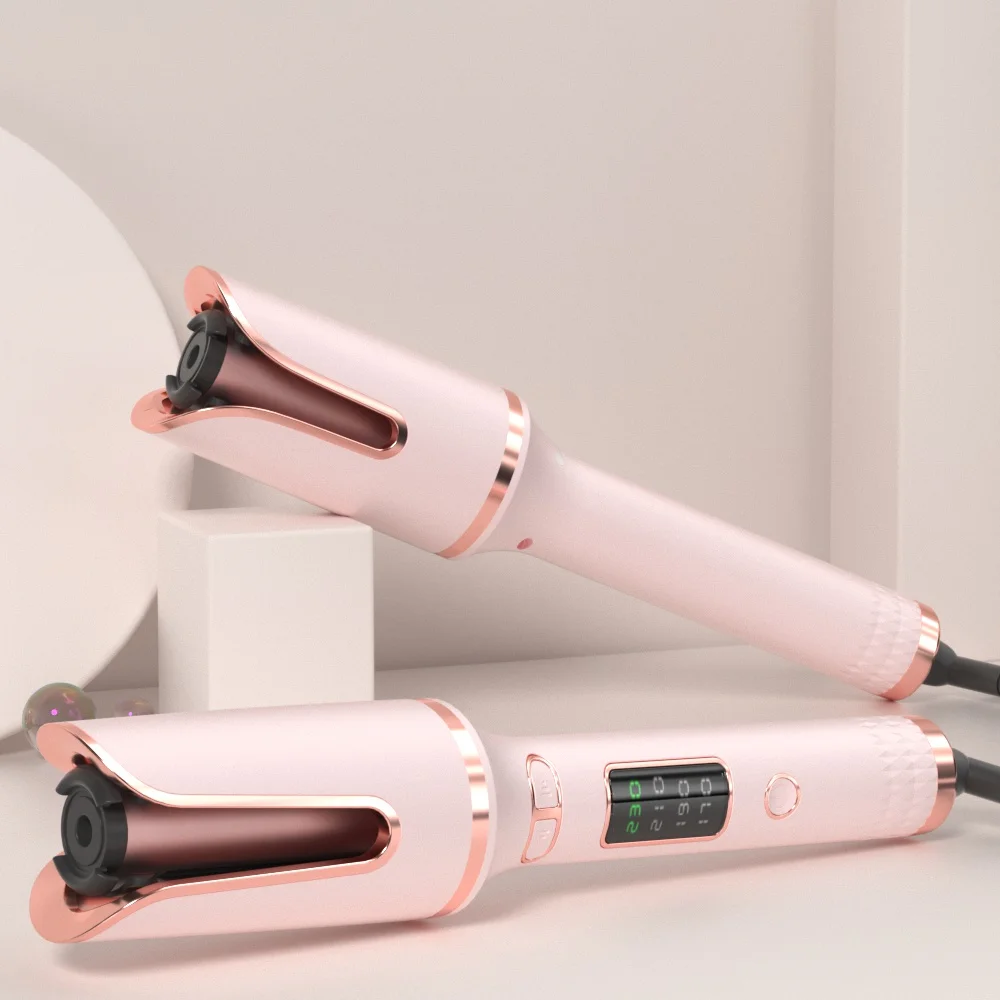 2024 multipurpose new adjustable temperature iron rose curling iron rechargeable automatic women portable hair curler