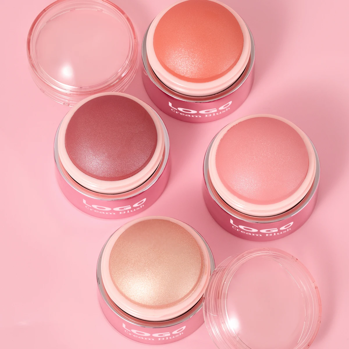 Wholesale 9 Colors Multi-Use Cute Mini Lip Cheek Tint Creamy Stick Custom Logo Glowing Luxury Face Creamy Cheek Blush Balm