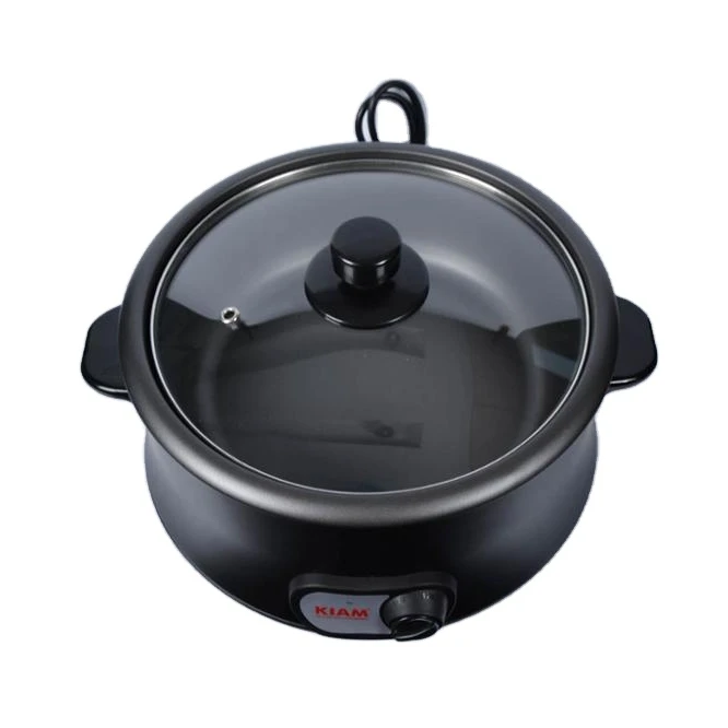 
New Shape Electrical Multicooker with Glass Lid And CE CB Certificates Crock Pot Slow Cooker 