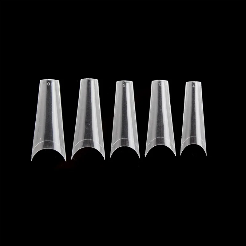 Ultra thin gel press on nail tips Matte inside Deep C curve False nail tips 500