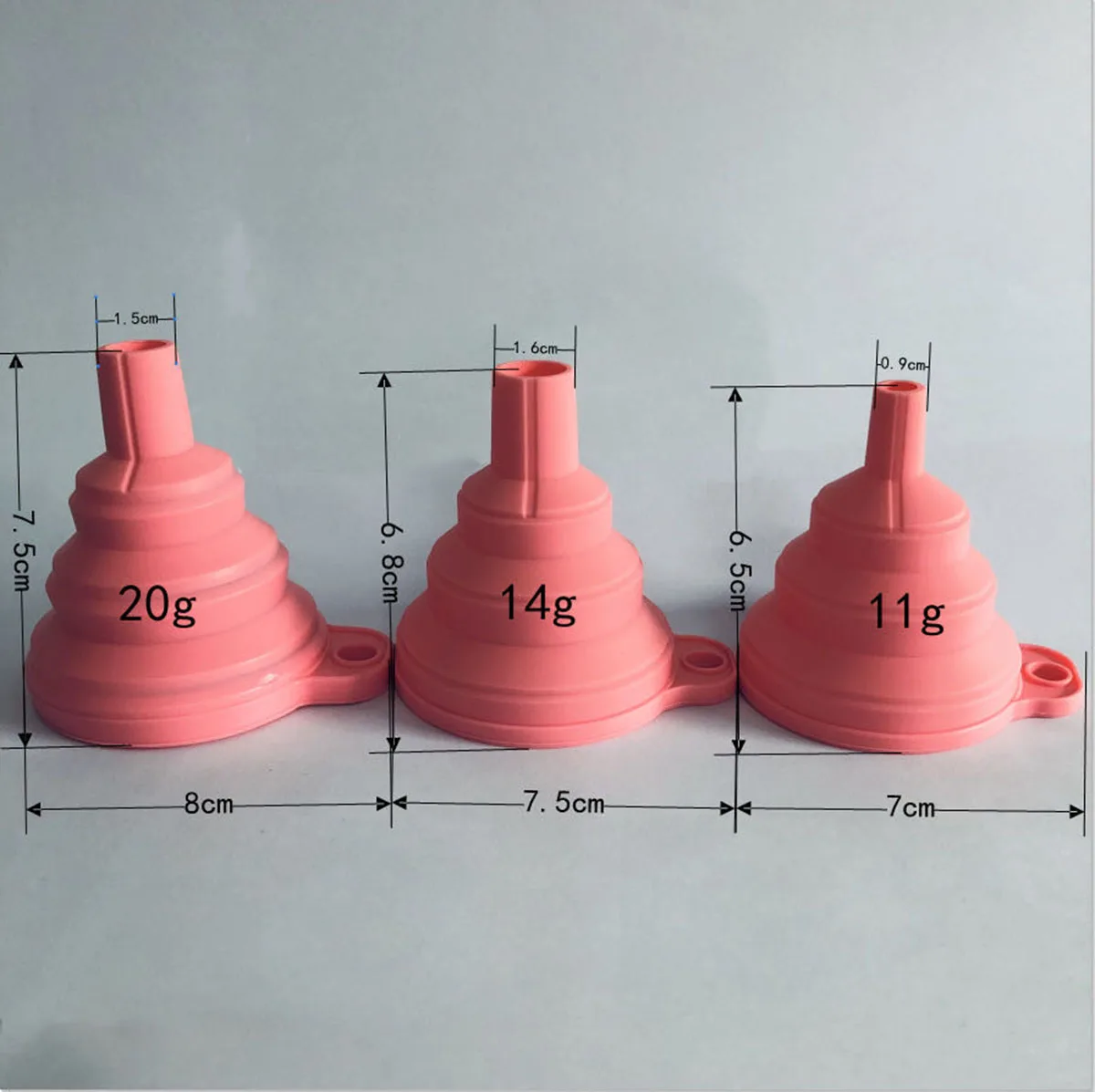 BPA Free Kitchen Accessories Foldable Collapsible Kitchen Silicone beer funnel