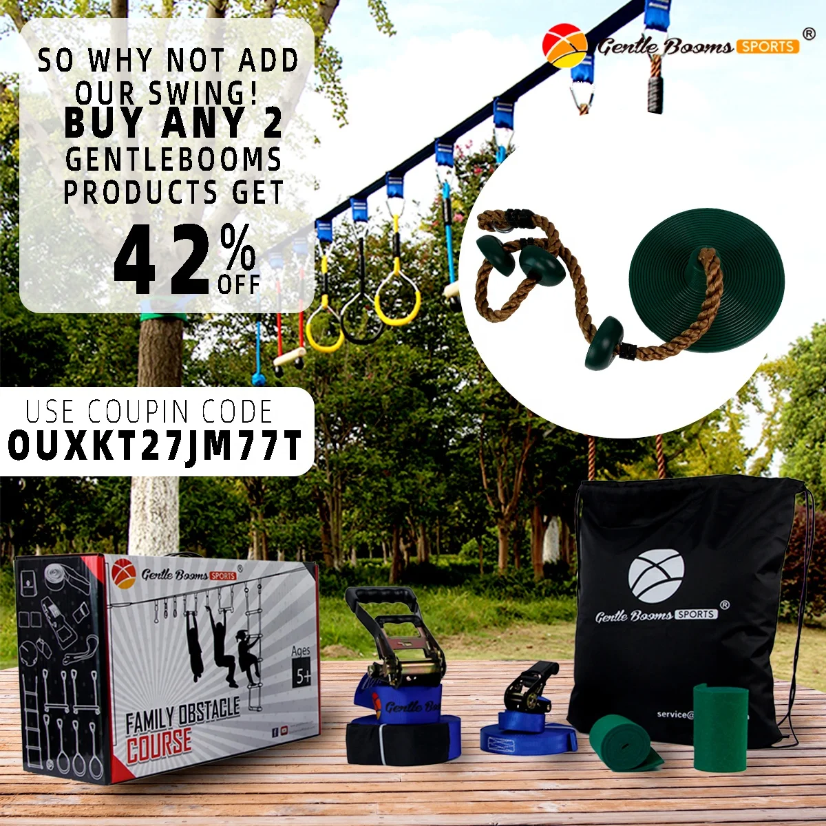 Monkey Bars Ninja Warrior Obstacle Course For Kids Backyard