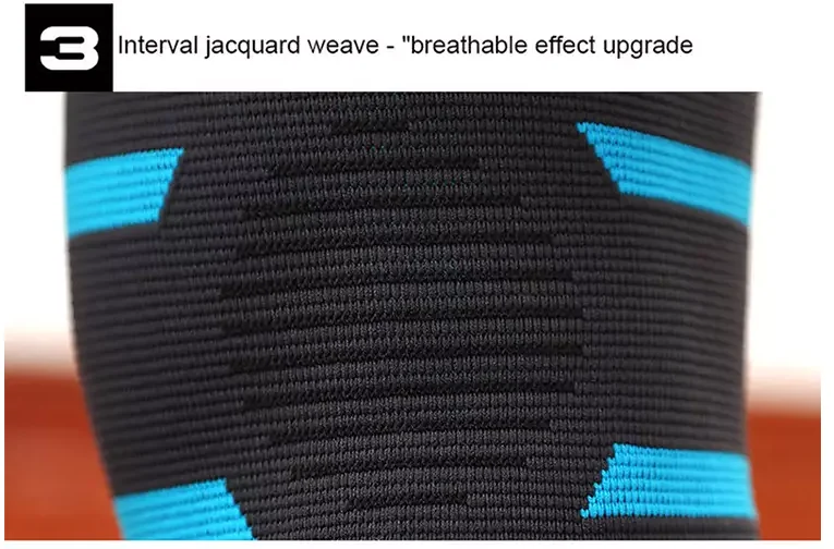 OLLAS Non-slip adjustable Elasticity Breathable Neoprene Knee Support Brace with Silicone Dots